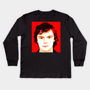 evan peters Kids Long Sleeve T-Shirt